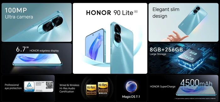 Specificații principale Honor 90 Lite.