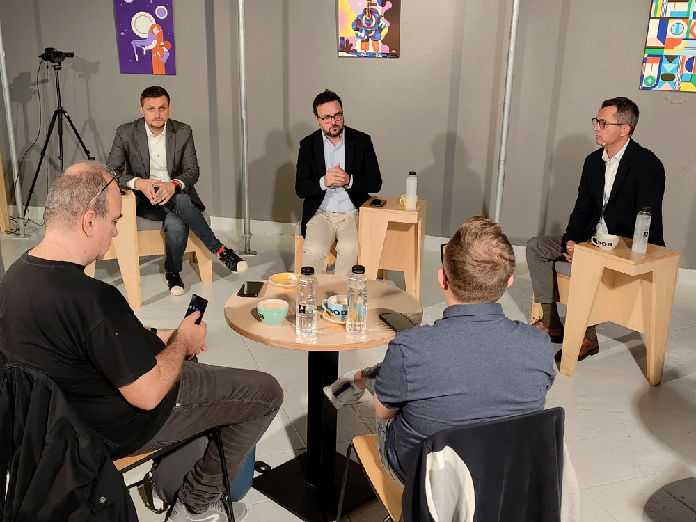 Petruț Lixandru, Maurizio Poletto și Marian Ignat. FOTO Adrian Pogîngeanu