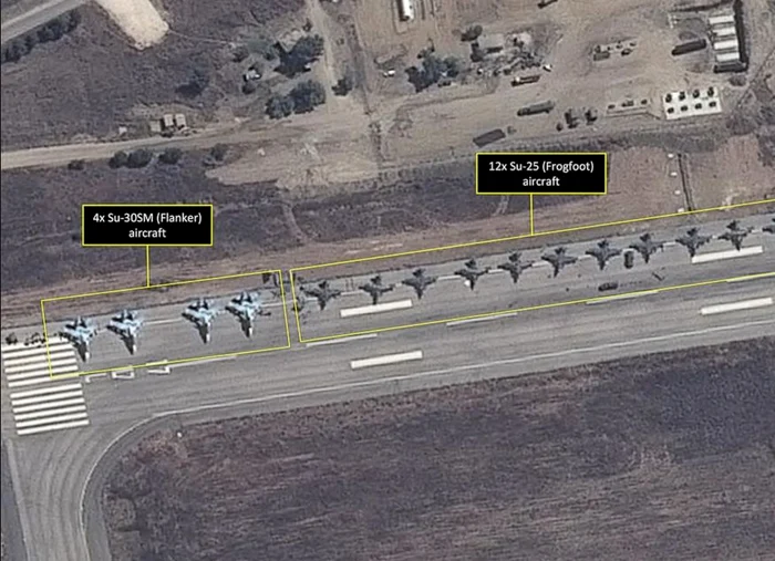 Rusia are deplasate avioane Su-30SM şi Su-25