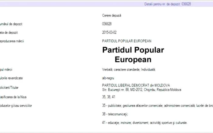 pldm a inregistrat la agepi partidul popular european