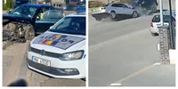 Momentul în care un tânăr urmărit de poliție intră în mașina unui viceprimar