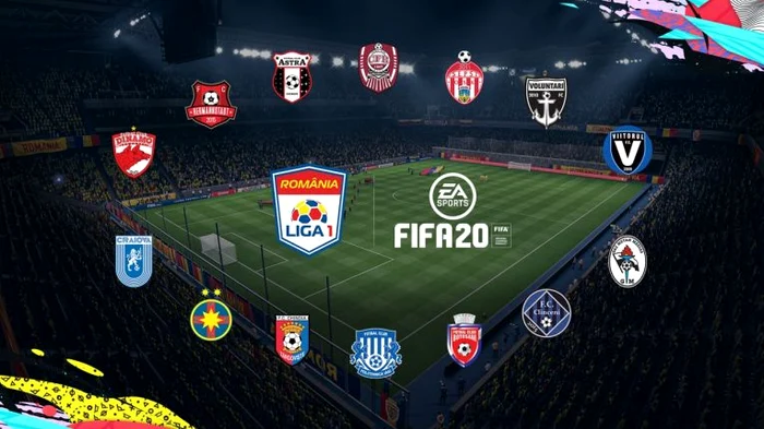 
    Cele 14 echipe din Liga 1 fac parte din FIFA 20  