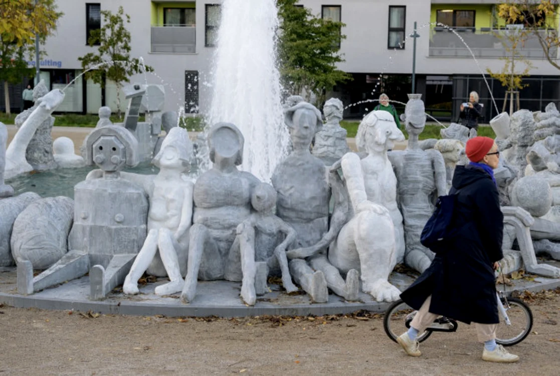 Fântâna „urâtă” din Viena care a costat 1,8 milioane de euro. Sursă foto: Profimedia Images