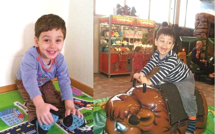Liam
poate să sară şi să se joace acum fără ca părinţii să-şi facă griji că ar putea
suferi o hemoragie FOTO: Arhivă Personală