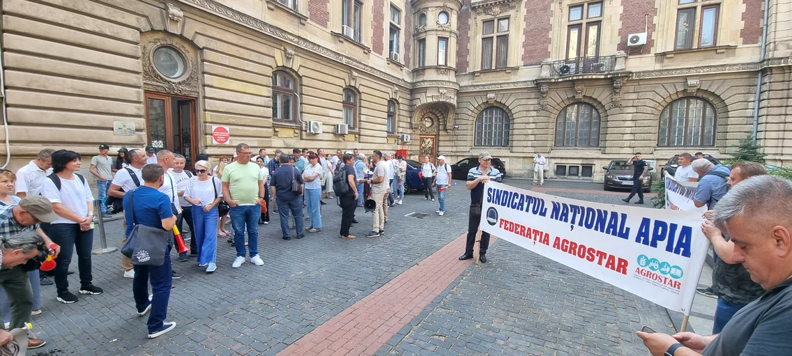 Protest în fața Ministerului Agriculturii 