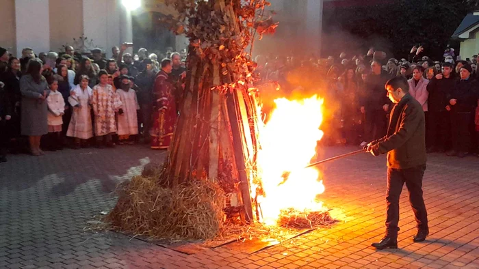 Ajunul Crăciunului sârbesc la Catedrala Sârbă din Timișoara FOTO Ștefan Both
