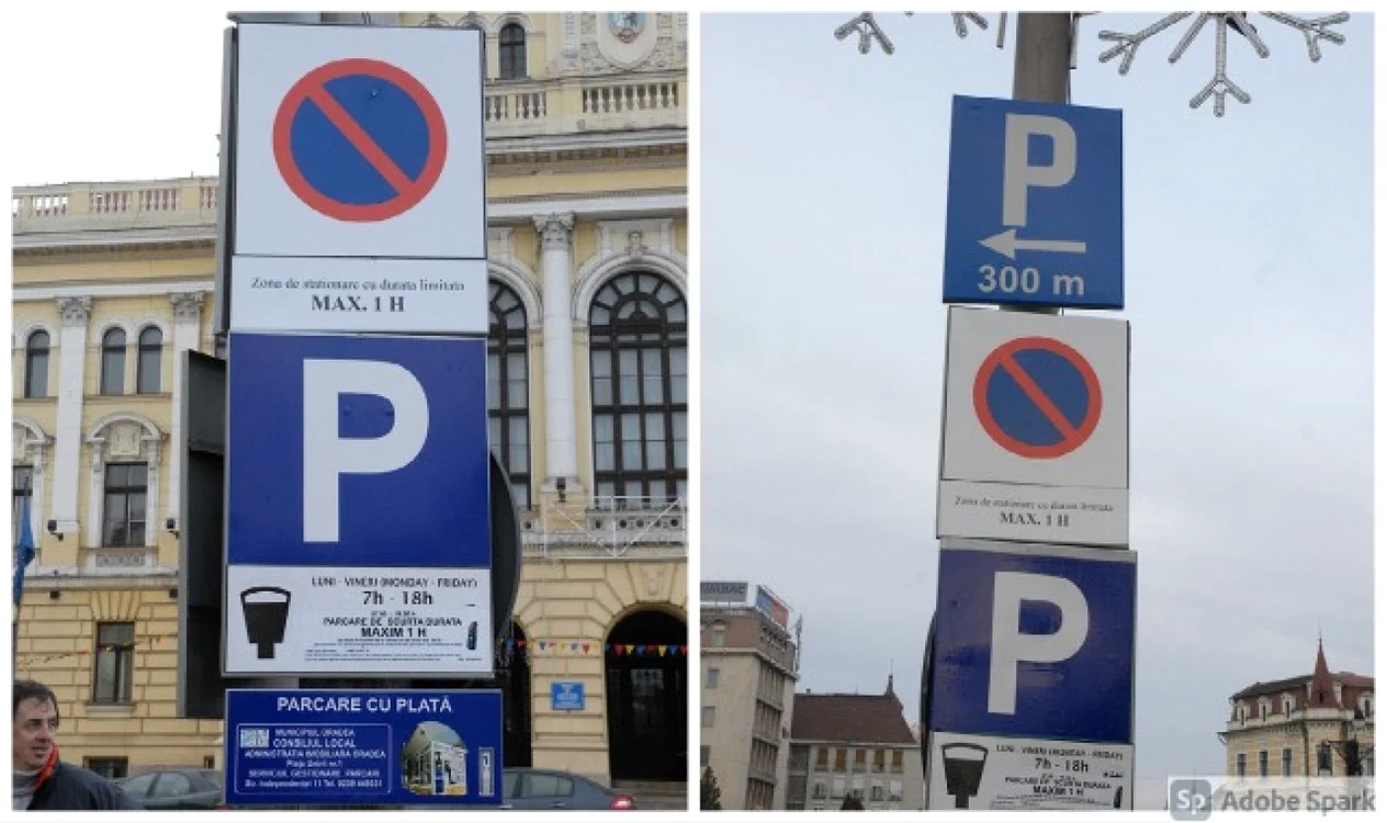 Oradea a introdus parcările rosii. 