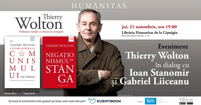 Thierry Wolton, în dialog cu Ioan Stanomir și Gabriel Liiceanu jpeg