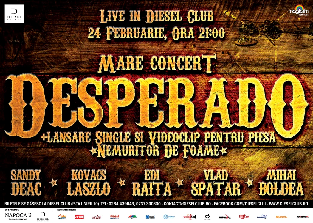 Concert Desperado în Diesel Club