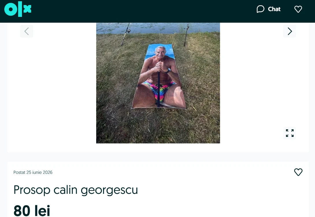 Prosop Călin Georgescu OLX
