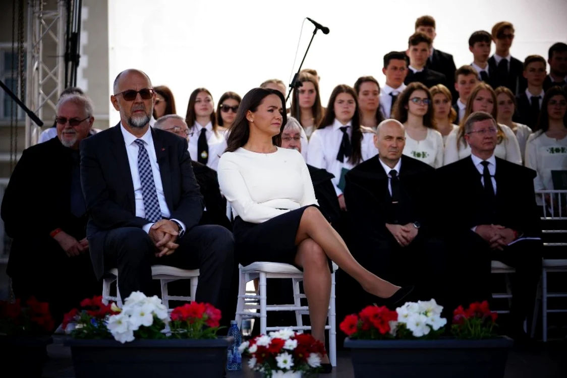 Katalin Novak, alături de Kelemen Hunor, la Alba Iulia. Foto: alba24.ro