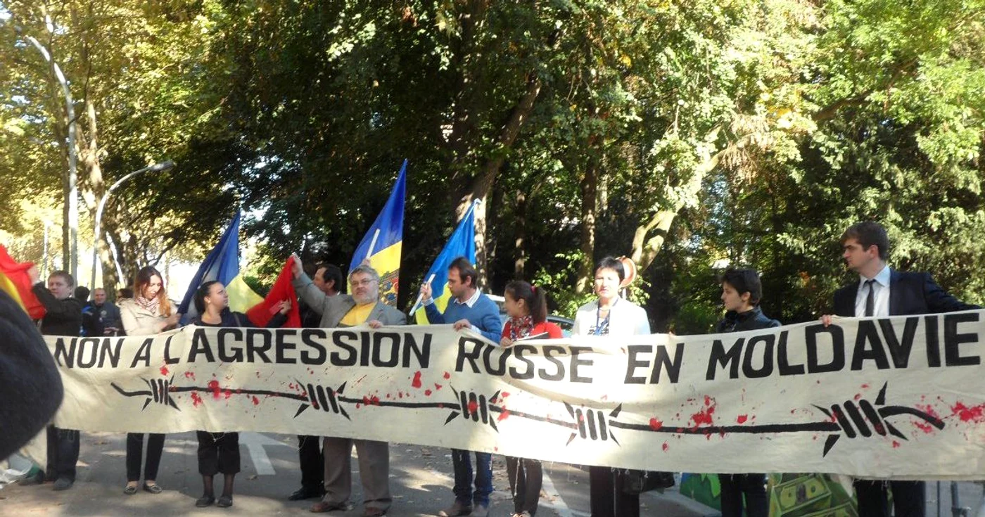 Mitingul basarabenilor la Strasbourg