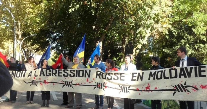 Mitingul basarabenilor la Strasbourg