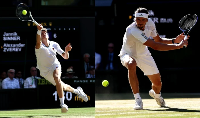 Sinner și Zverev joacă un tenis bazat pe forță (Foto: EPAImages)