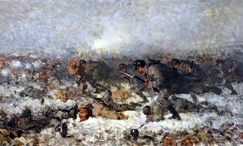 Atacul de la Smârdan, pictură de Nicolae Grigorescu (© Muzeul Național de Artă al României)