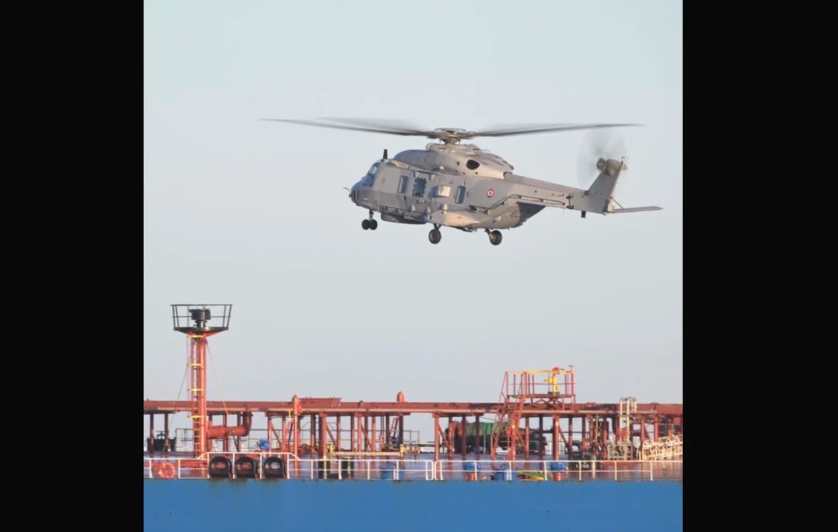 Autoritățile franceze au oferit detalii despre capturarea navei. FOTO: X/@EmmanuelMacron