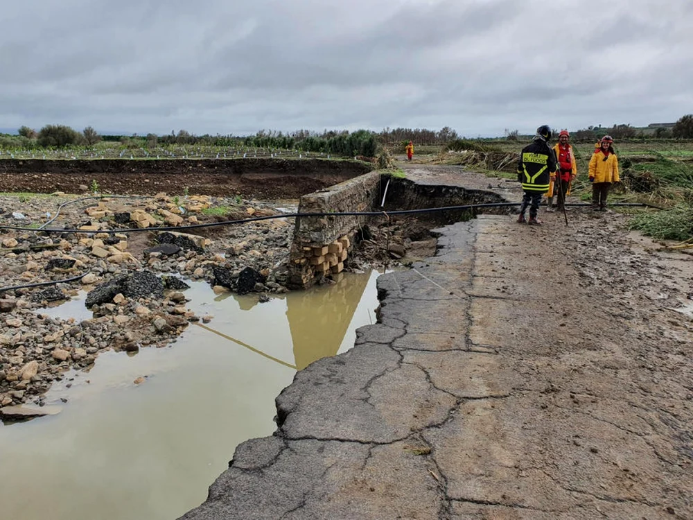 Inundaţii în Sicilia, în octombrie 2021 Foto EPA EFE (arhiva)