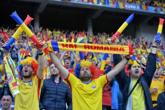 Suporterii româniFOTO Mediafax/Alexandru Dobre