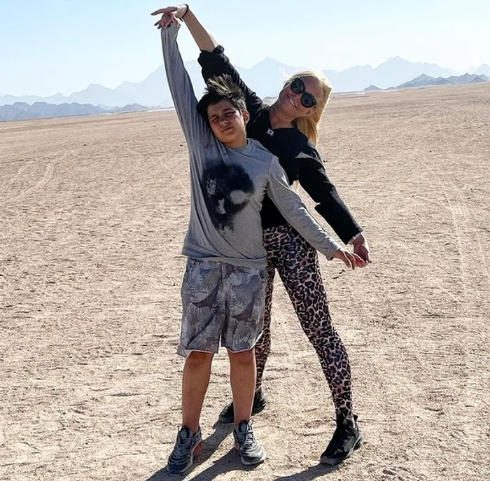 Vica Blochina și Victor Pițurcă au un fiu, Edan (14 ani)foto: arhiva personală