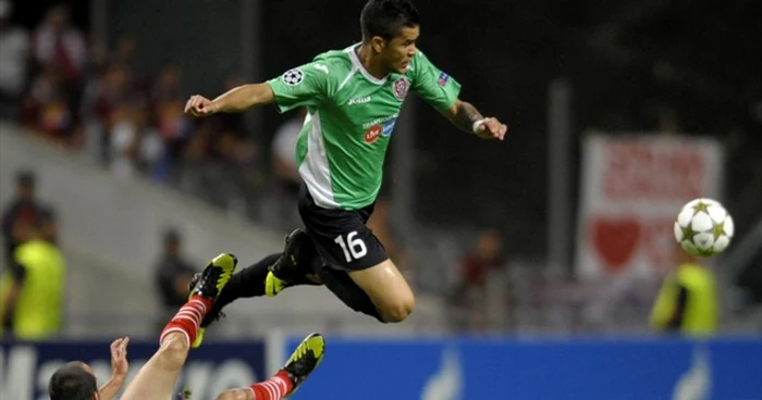 Rafael Bastos a fost eroul CFR-ului în deplasarea de la Braga din grupele Ligii Campionilor FOTO www.uefa.com