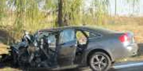 Mașina în care se aflau cei trei polițiști de frontieră