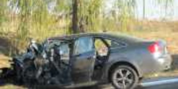 Mașina în care se aflau cei trei polițiști de frontieră