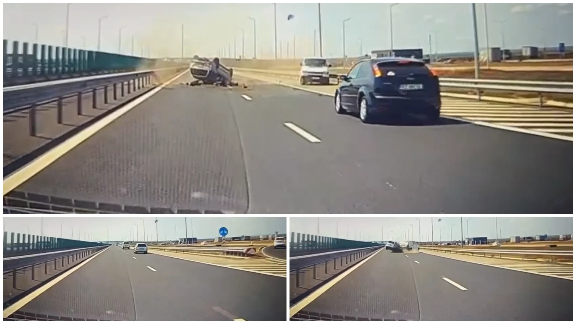 Tragedie pe autostrada A7, în a treia zi de Paște. Un mort și doi răniți după un accident între două autovehicule