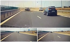 Tragedie pe autostrada A7, în a treia zi de Paște. Un mort și doi răniți după un accident între două autovehicule FOTO: captură video Facebook/Radar Iași