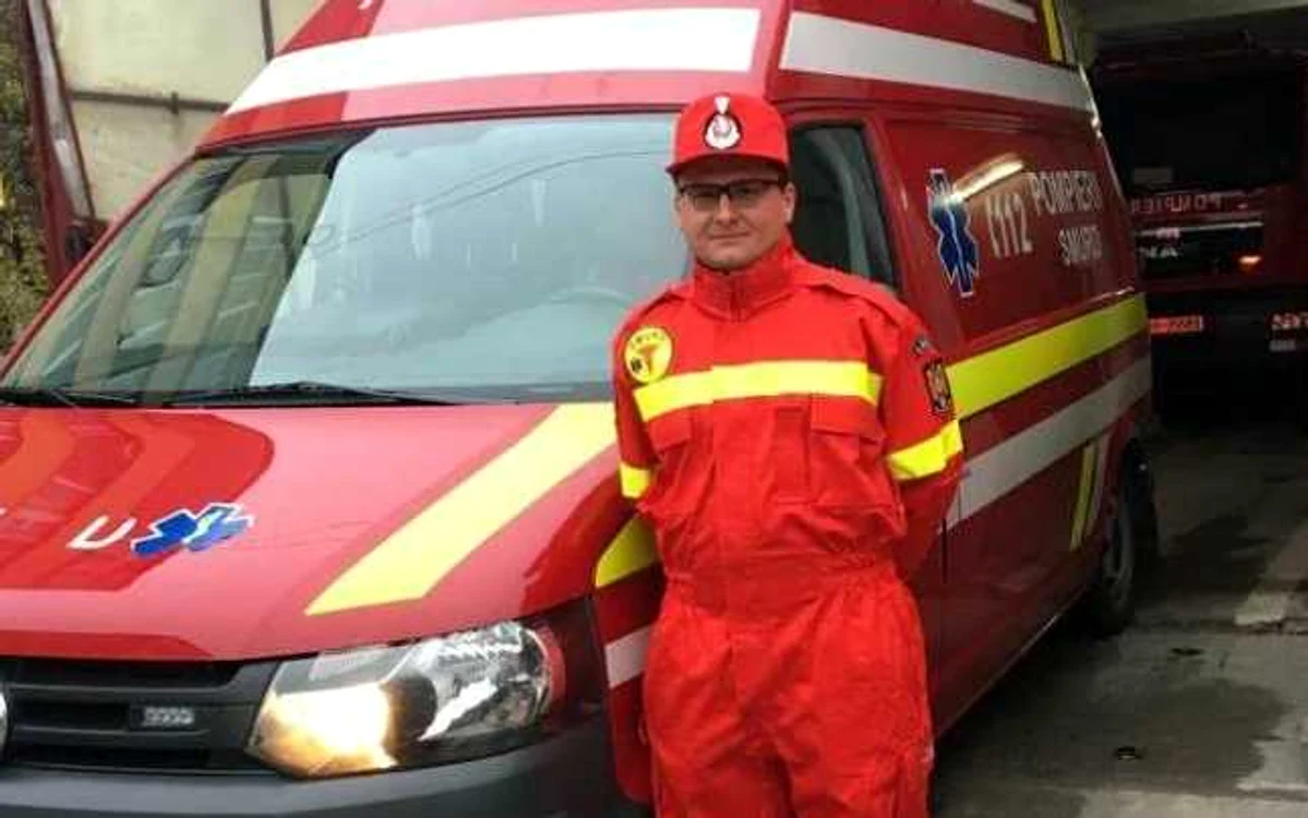 Jozsa Nandor Lorand, tânărul teolog devenit paramedic voluntar FOTO Andreea Vilcovschi