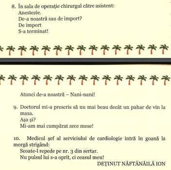 O parte dintre bancurile publicate de primarul Ion Năftănăilă Print Screen: Revista Penitenciarului Mioveni jpg