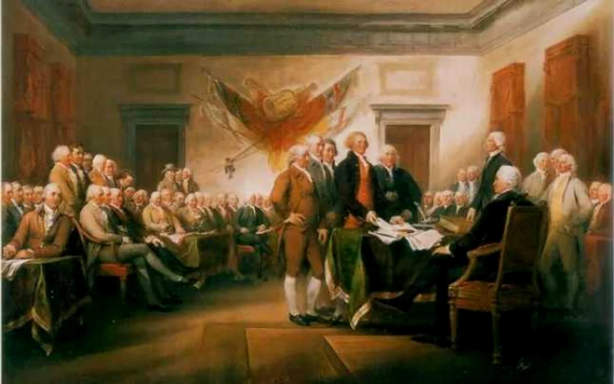 John Trumbull, Semnarea Declaratiei de Independenta a SUA