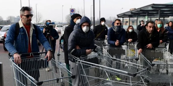 Italia afectată de coronavirus. foto afp