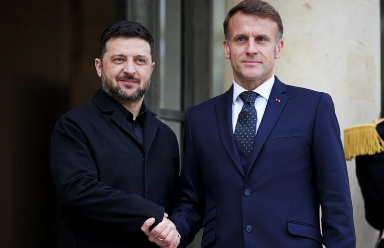 Zelenski și Macron s-au întâlnit luni la Paris FOTO Volodimir Zelenski / Facebook