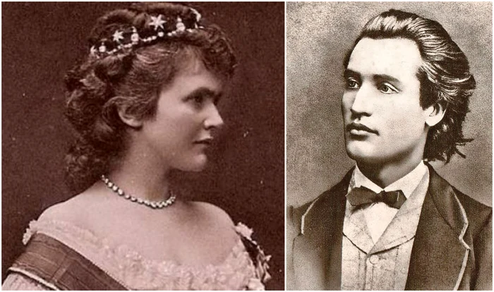 Regina Elisabeta și Mihai Eminescu   Casa Regală, Profimedia jpg