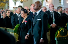 Șamanul Durek Verrett și Prințesa Martha Louise la funeraliile Regelui Harald  profimedia 1132763977 jpg