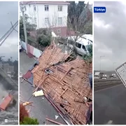 Fenomenele meteo extreme au provocat pagube semnificative în mai multe regiuni din Turcia FOTO: captură video X
