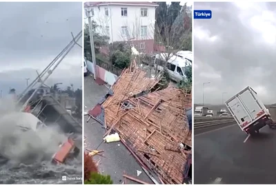 Fenomenele meteo extreme au provocat pagube semnificative în mai multe regiuni din Turcia FOTO: captură video X