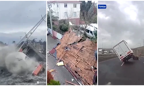 Fenomenele meteo extreme au provocat pagube semnificative în mai multe regiuni din Turcia FOTO: captură video X