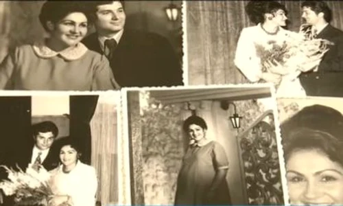 Elena Merișoreanu, alătur de soțul ei, în tinerețe jpeg