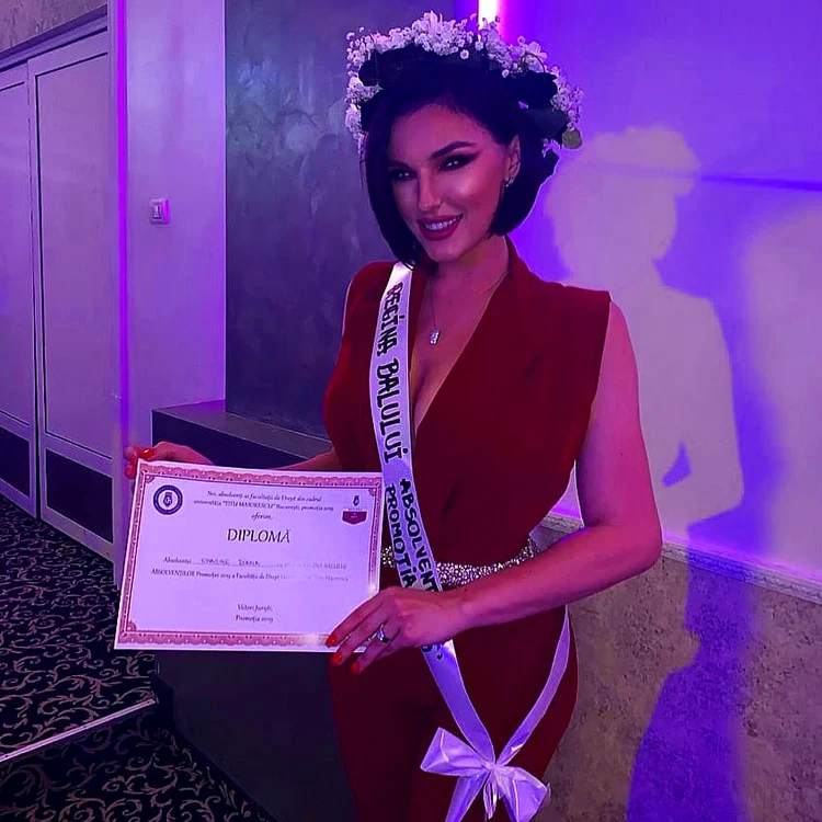 Diana Enache a absolvit Facultatea de Drept