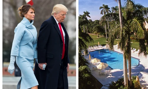 Acasă la Donald Trump și Melania colaj getty images profimedia jpg