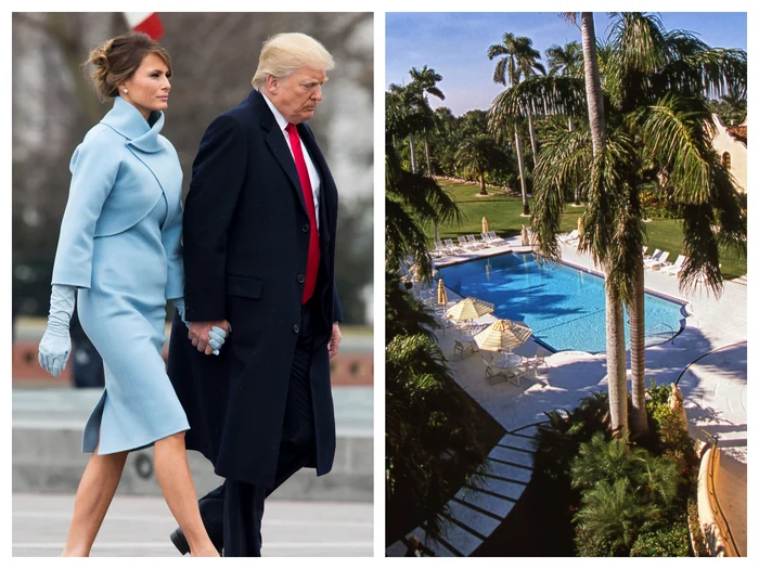 Acasă la Donald Trump și Melania colaj getty images profimedia jpg