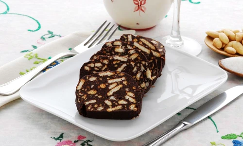 Salame al cioccolato   Dolci   Ricetta della Lombardia jpeg