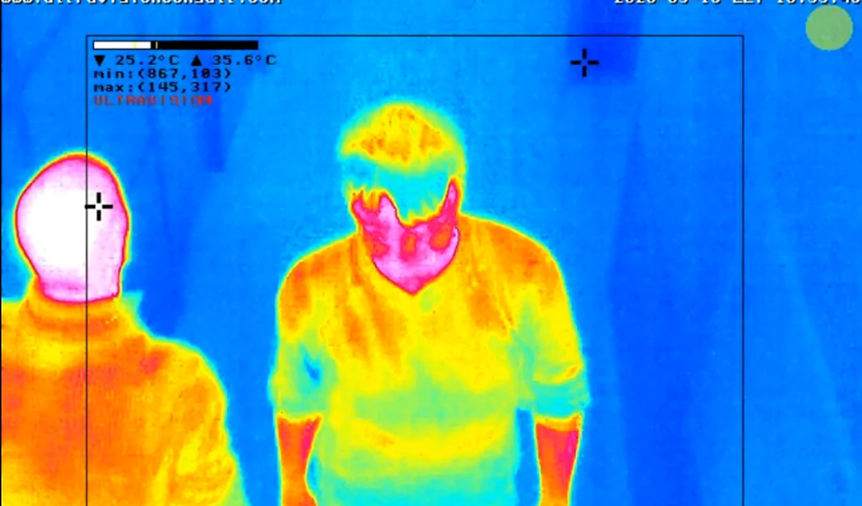Camerele termografice pot stabili de la distanță persoanele cu temperatură ridicată
