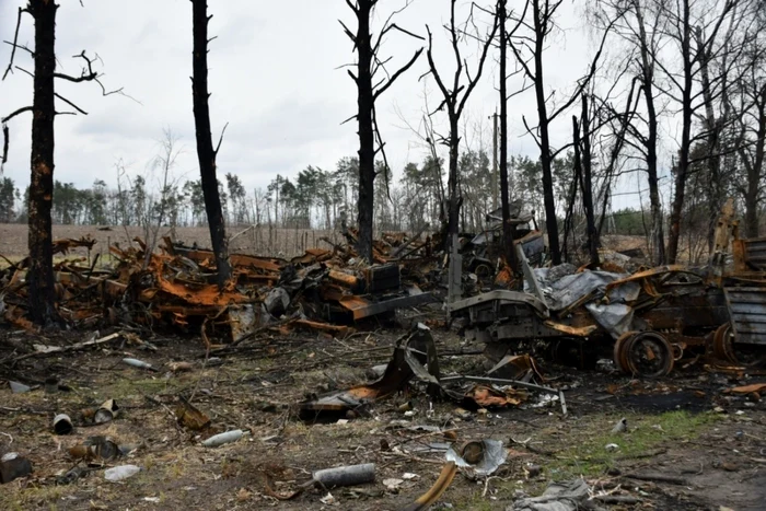 Distrugeri lăsate în urmă de ruşi în Borodyanka şi Makariv. FOTO Profimedia