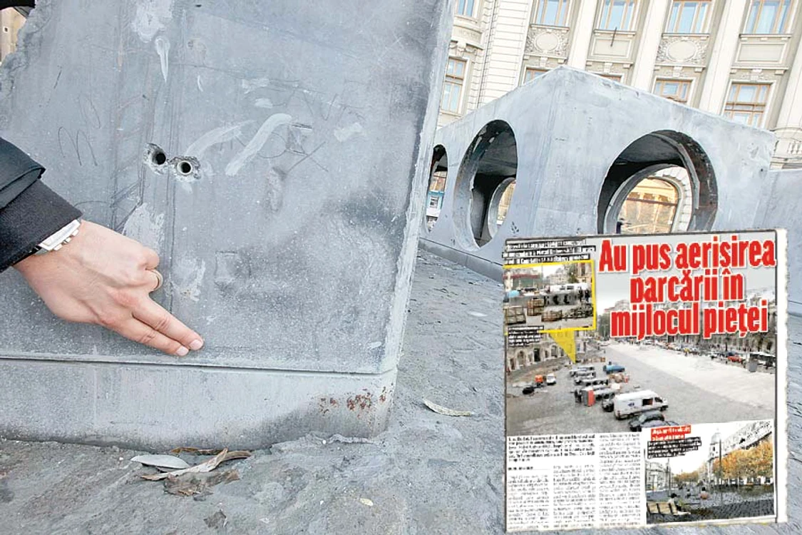 
    Cuburile din beton au fost  tăiate şi vor fi îndepărtate în  cursul acestei săptămâni  
