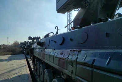 tehnica de tip MLI a Batalionului 911 Infanterie ”Capidava” din Medgidia este trasnportată pe calea ferată la Bucureşti foto mapn