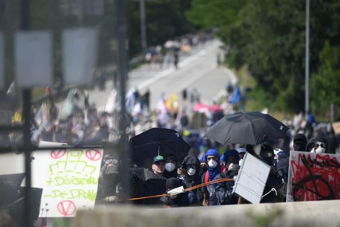 Protest Savoie FOTO Twitter/ Gendarmerie nationale