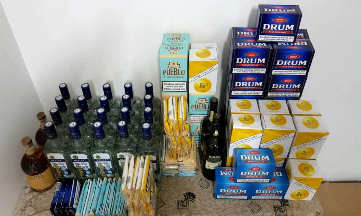 Barul găsit de poliţiştii de frontieră în portbagajul unei maşini FOTO Poliţia de frontieră