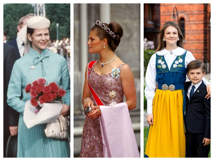 Silvia Victoria și Estelle ale Suediei colaj  jpg